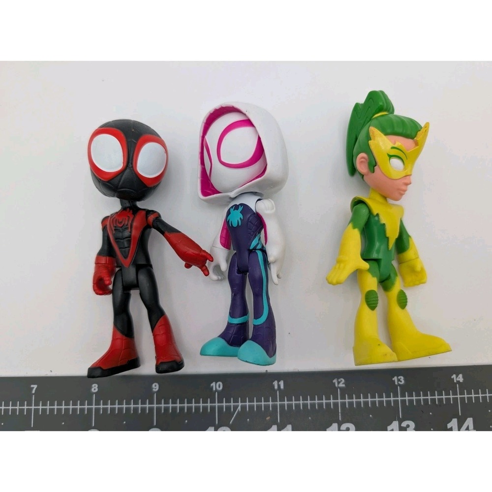 Amazing‎ Spider-Man Spidey Friends Lot Miles Morales Ghost Electro Figure